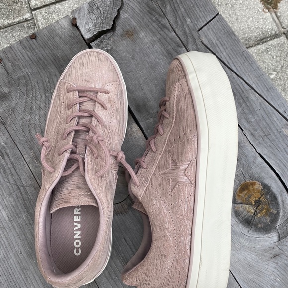 Converse one star pink metallic leather platforms - Picture 13 of 16